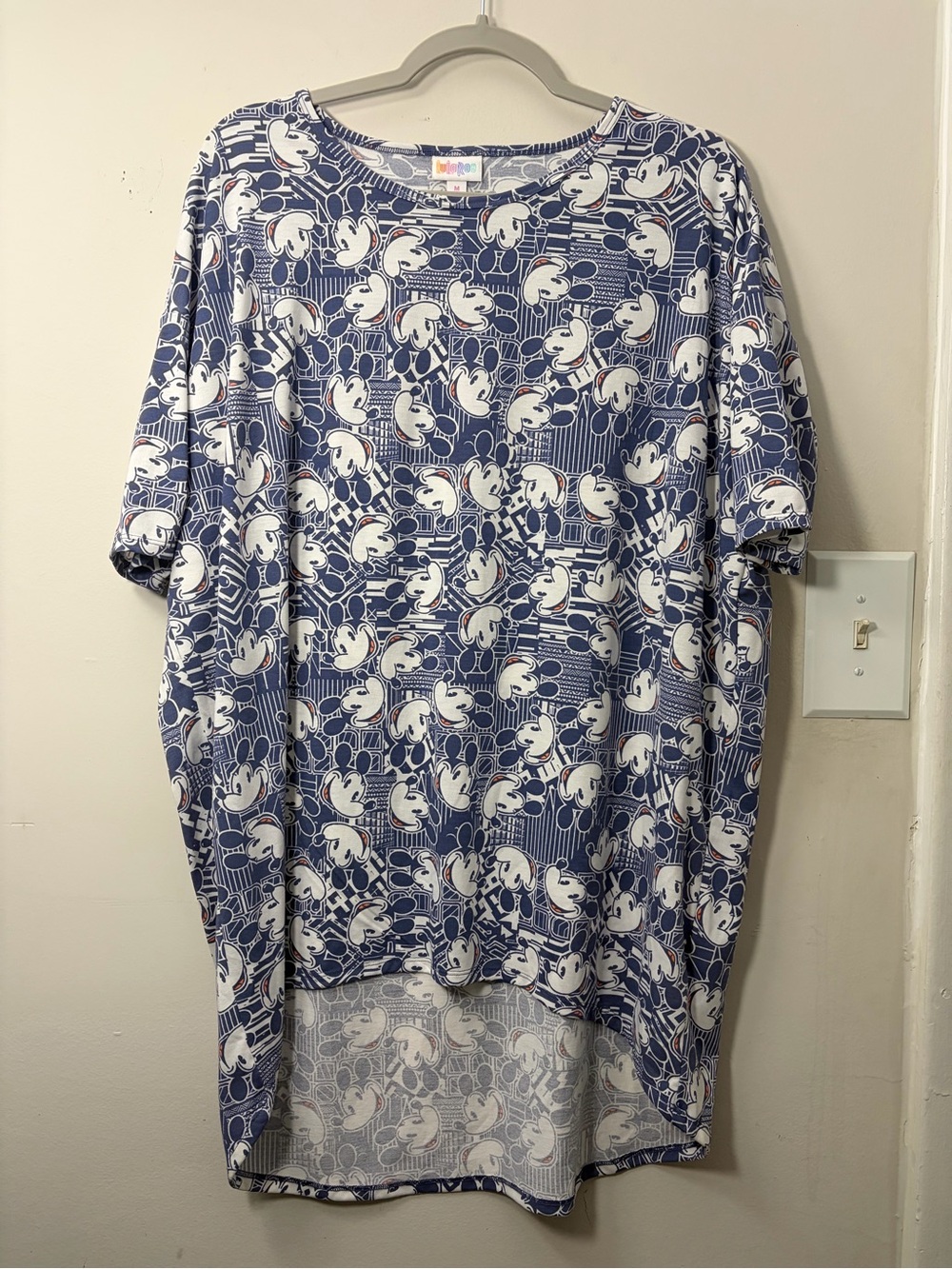 LuLaRoe Disney Mickey Mouse Irma Tunic Shirt Women's Medium